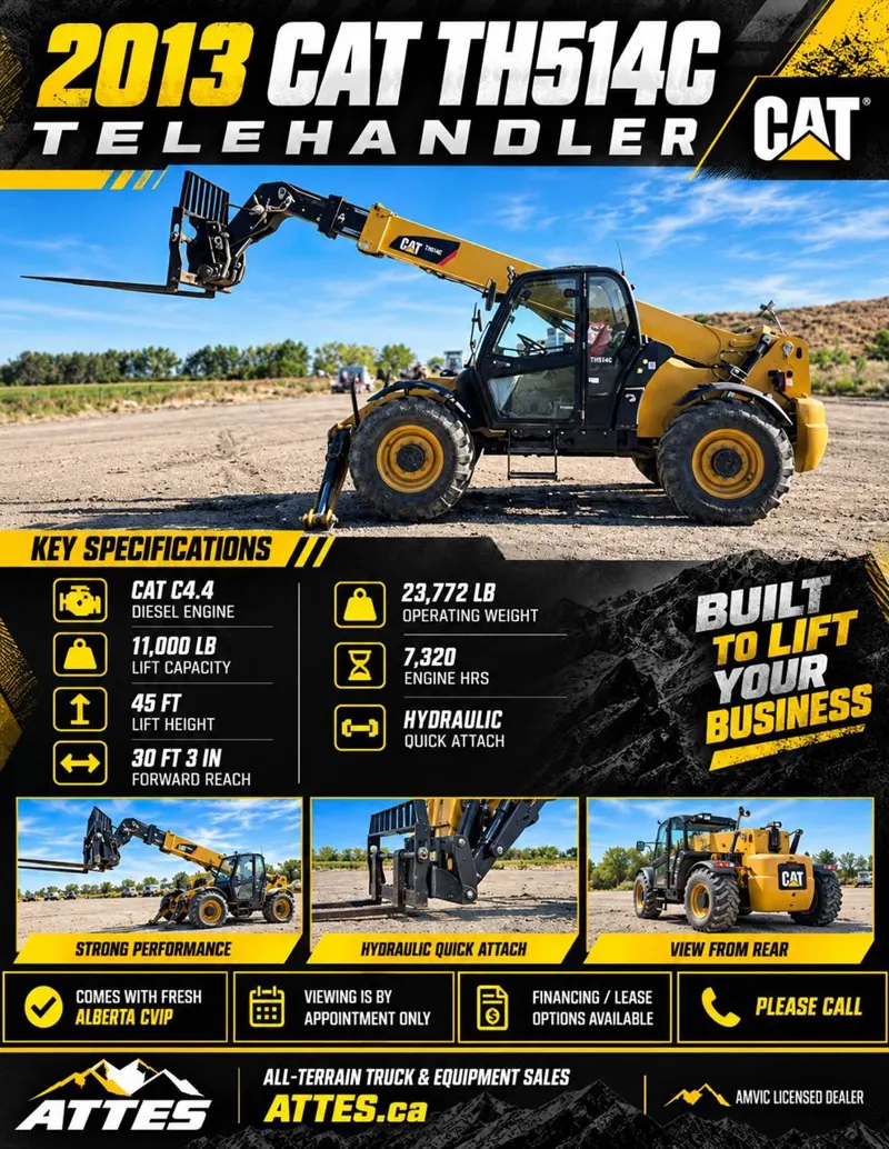 2013 CATERPILLAR TH514C