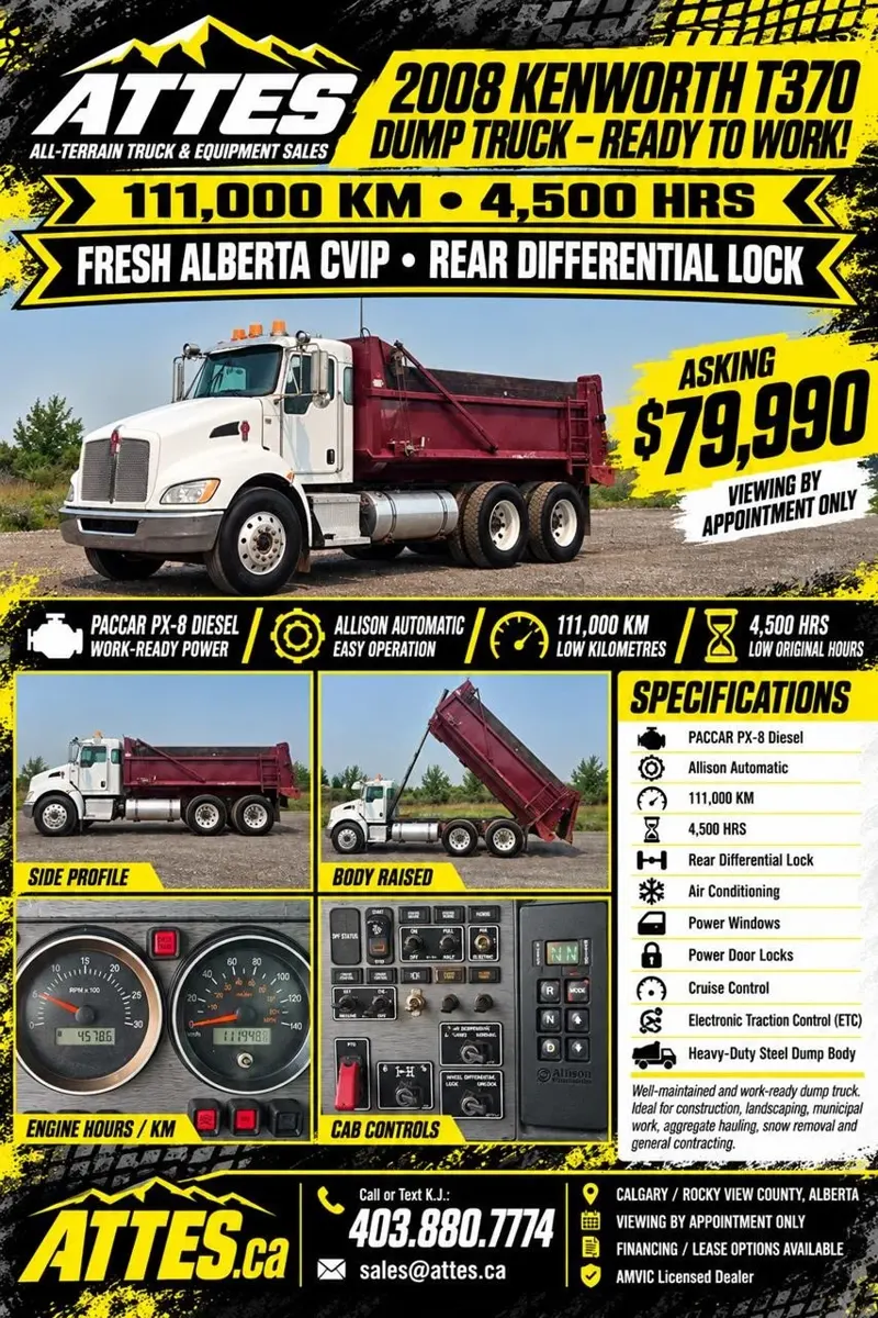 2008 KENWORTH T370