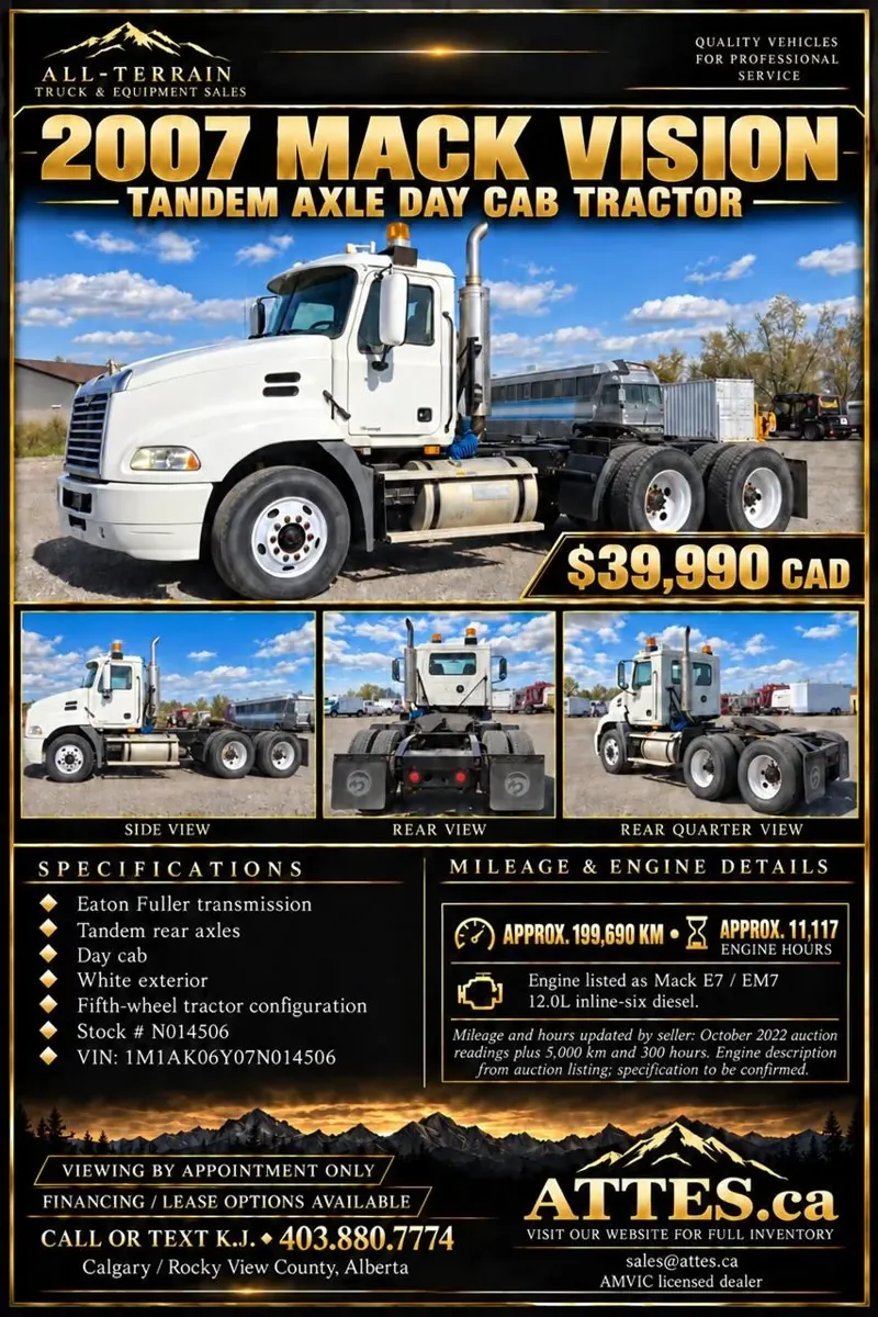 2007 MACK VISION CX613